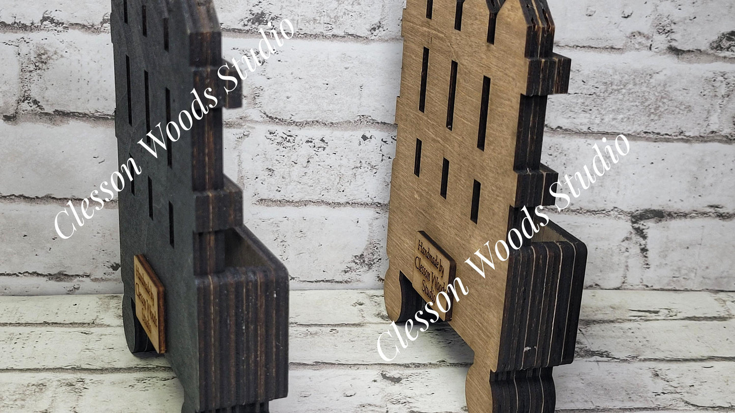 Cottage Drawer Fence Style Display for Seasonal Inserts