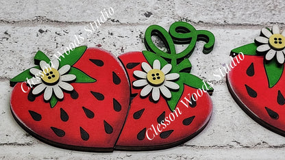 Cottage Drawer Insert Set of 2 Strawberries