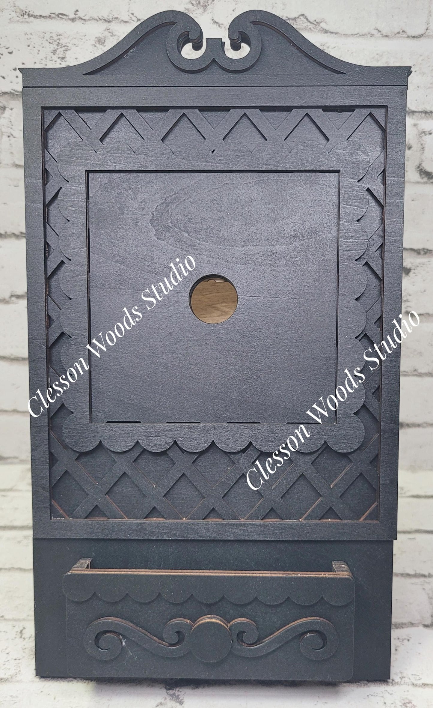 Cottage Cabinet with Drawer for 4.25" Inserts - Black