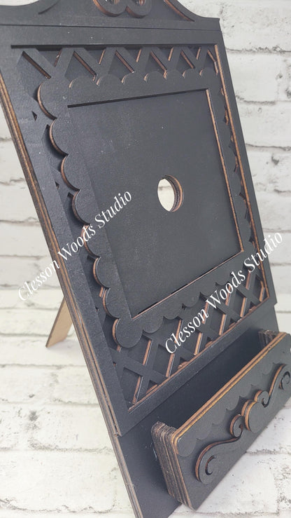 Cottage Cabinet with Drawer for 4.25" Inserts - Black