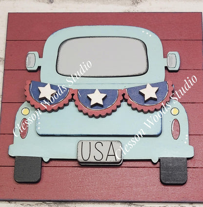 July Bundle 1 - 4.25" Layered Square Inserts