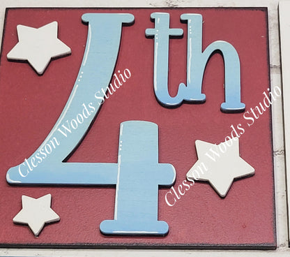 July Bundle 2 - 4.25" Layered Square Inserts