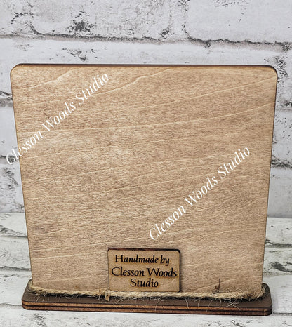 Halloween Words 2 Framed Wood Sign
