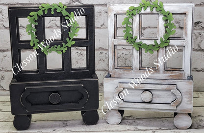 Cottage Drawer Window Style Display for Seasonal Inserts
