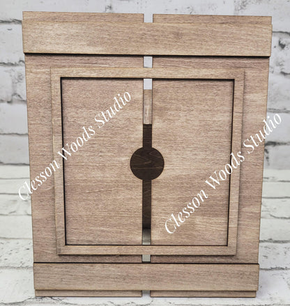 Shutter Frame for 4.25" Square Inserts