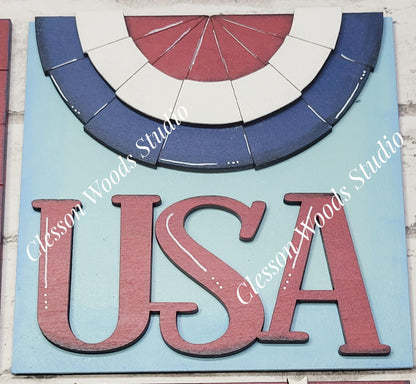 July Bundle 1 - 4.25" Layered Square Inserts