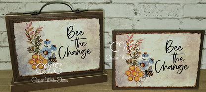 Bee The Change 7" x 5" Interchangeable Canvas or Display Set