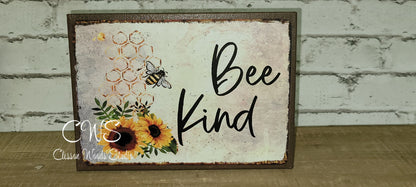 Bee Kind 7" x 5" Interchangeable Canvas or Display Set