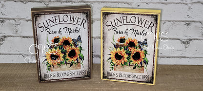 Sunflower Farm & Market Wood Sign