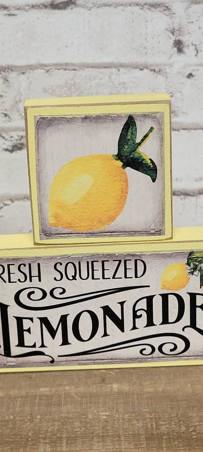 Fresh Squeezed Lemonade 3 Pc Block Set
