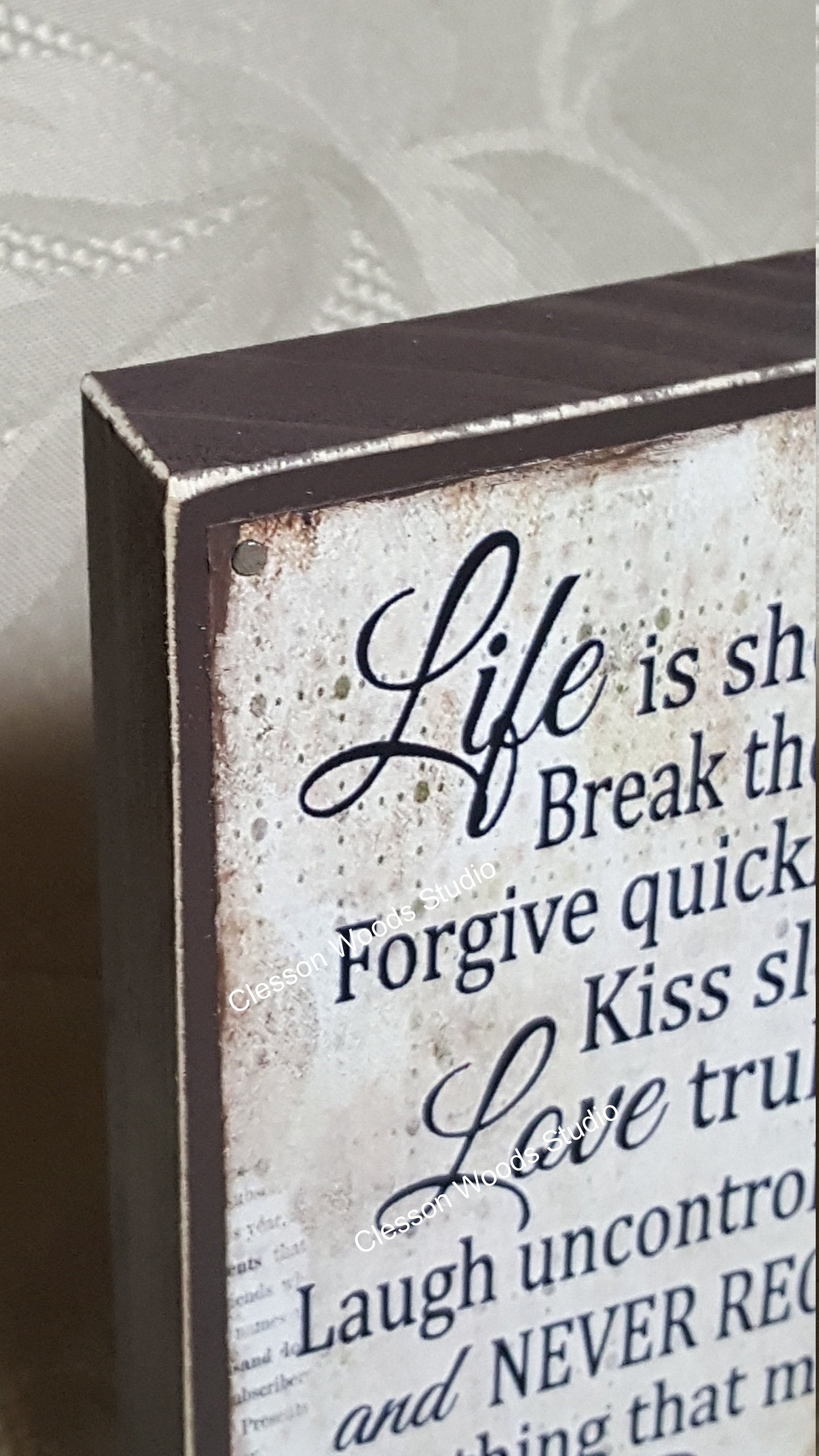 Life Is Short Quote Block