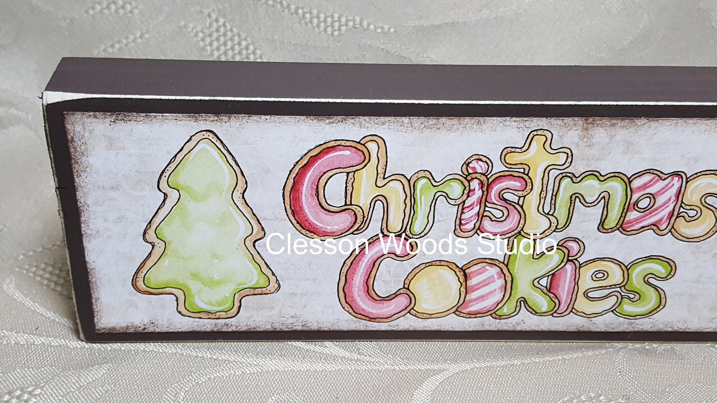 Christmas Cookies Wood Sign