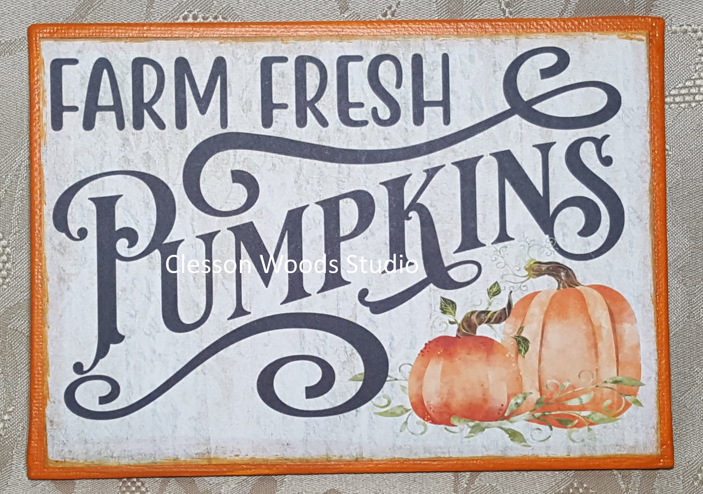 Farm Fresh Pumpkins 7"x5" Canvas