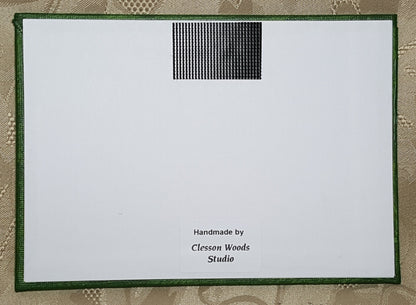 Merry Christmas Farmhouse Trees (Green Canvas) 7"x5" Canvas