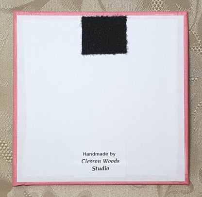 Market Fresh Flowers 5"x5" Canvas (Pink)