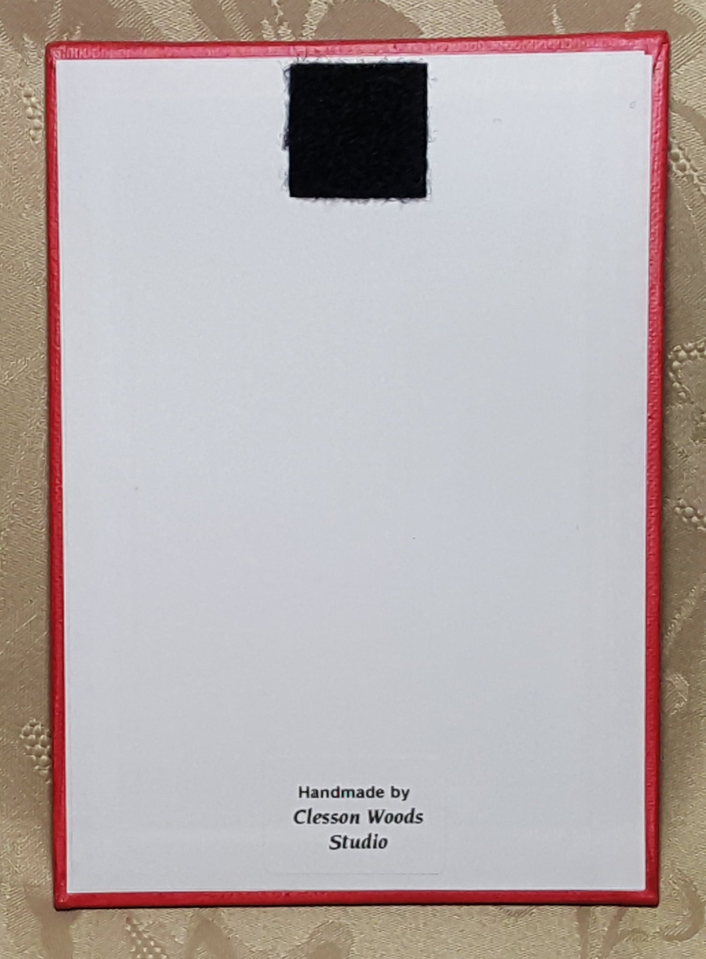 Let It Snow Waving Snowman (Red) 5x7 Canvas Panel