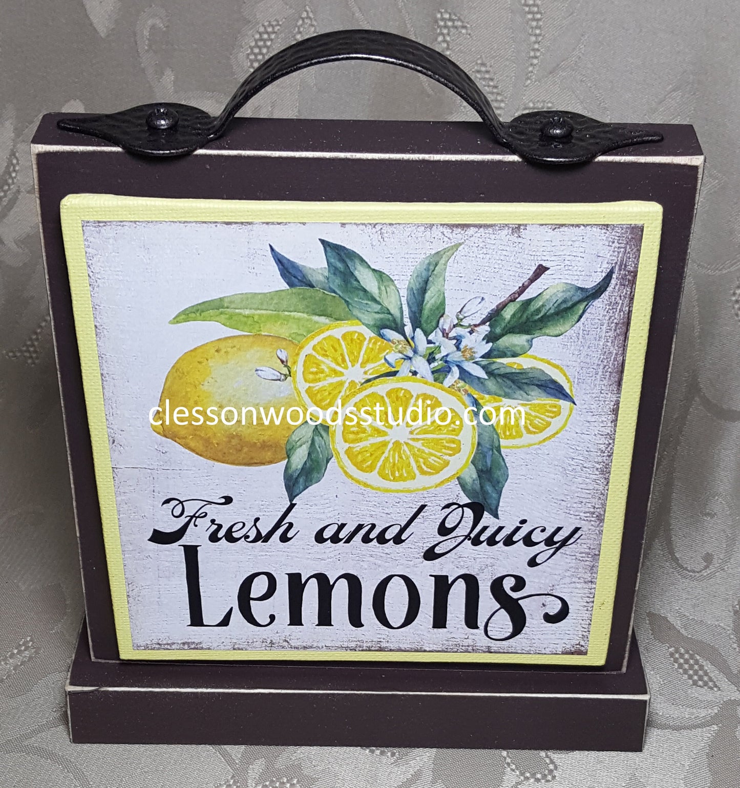 Fresh and Juicy Yellow 5x5 Canvas Panel