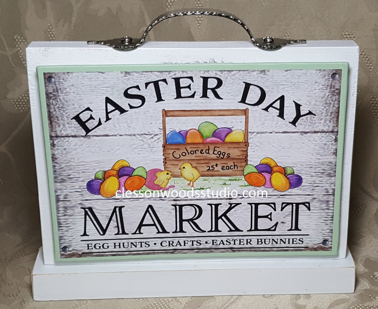 Easter Day Market Lt Mint Green 7"x5" Canvas