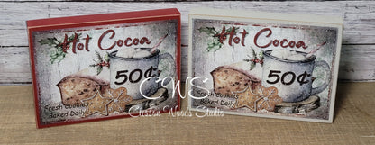 Hot Cocoa 50 Cents Wood Sign