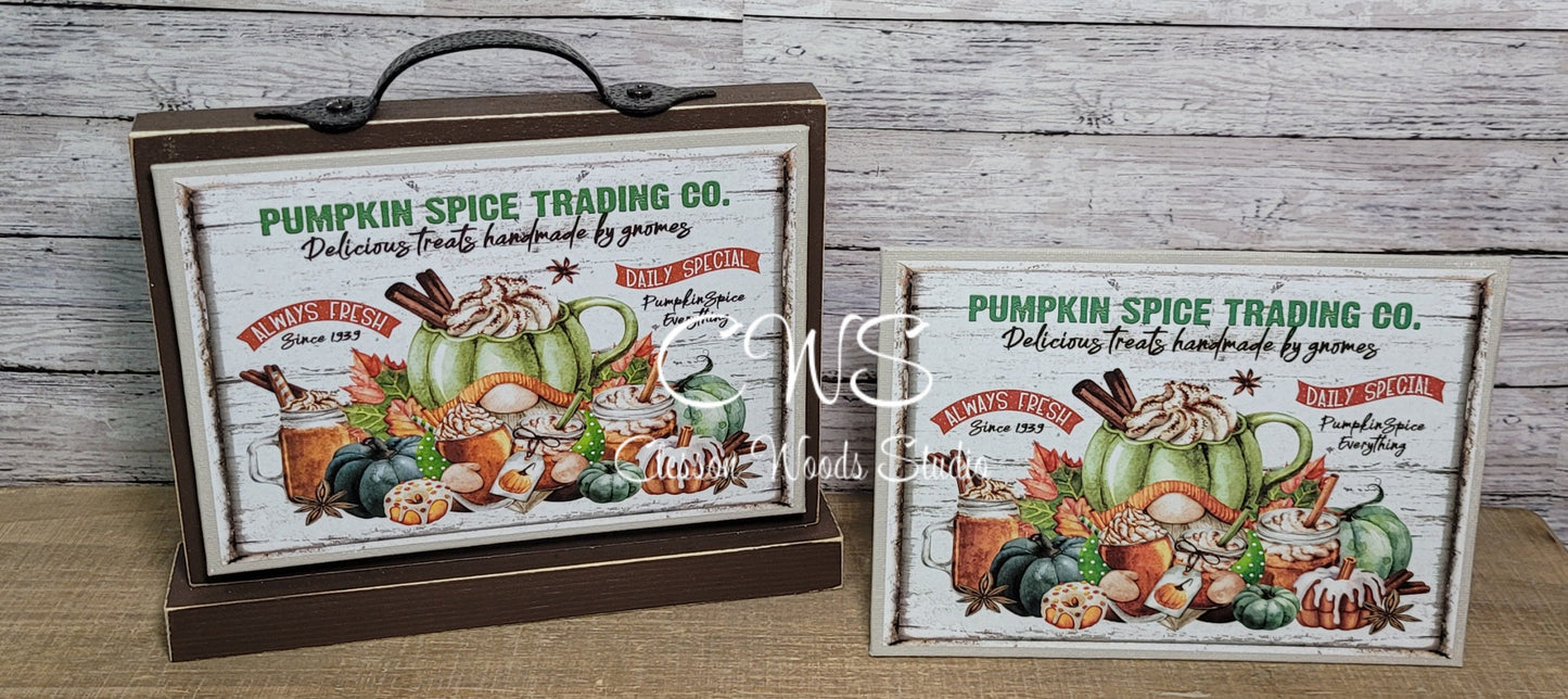 Pumpkin Spice Trading Company (Neutral) 7x5" Interchangeable Canvas or Display Set