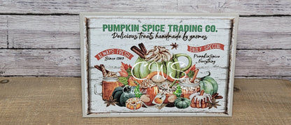 Pumpkin Spice Trading Company (Neutral) 7x5" Interchangeable Canvas or Display Set