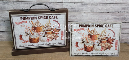 Pumpkin Spice Cafe (Neutral) 7x5" Interchangeable Canvas or Display Set
