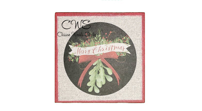 Christmas Rounds 3 Pc 5"x5" Canvas Set