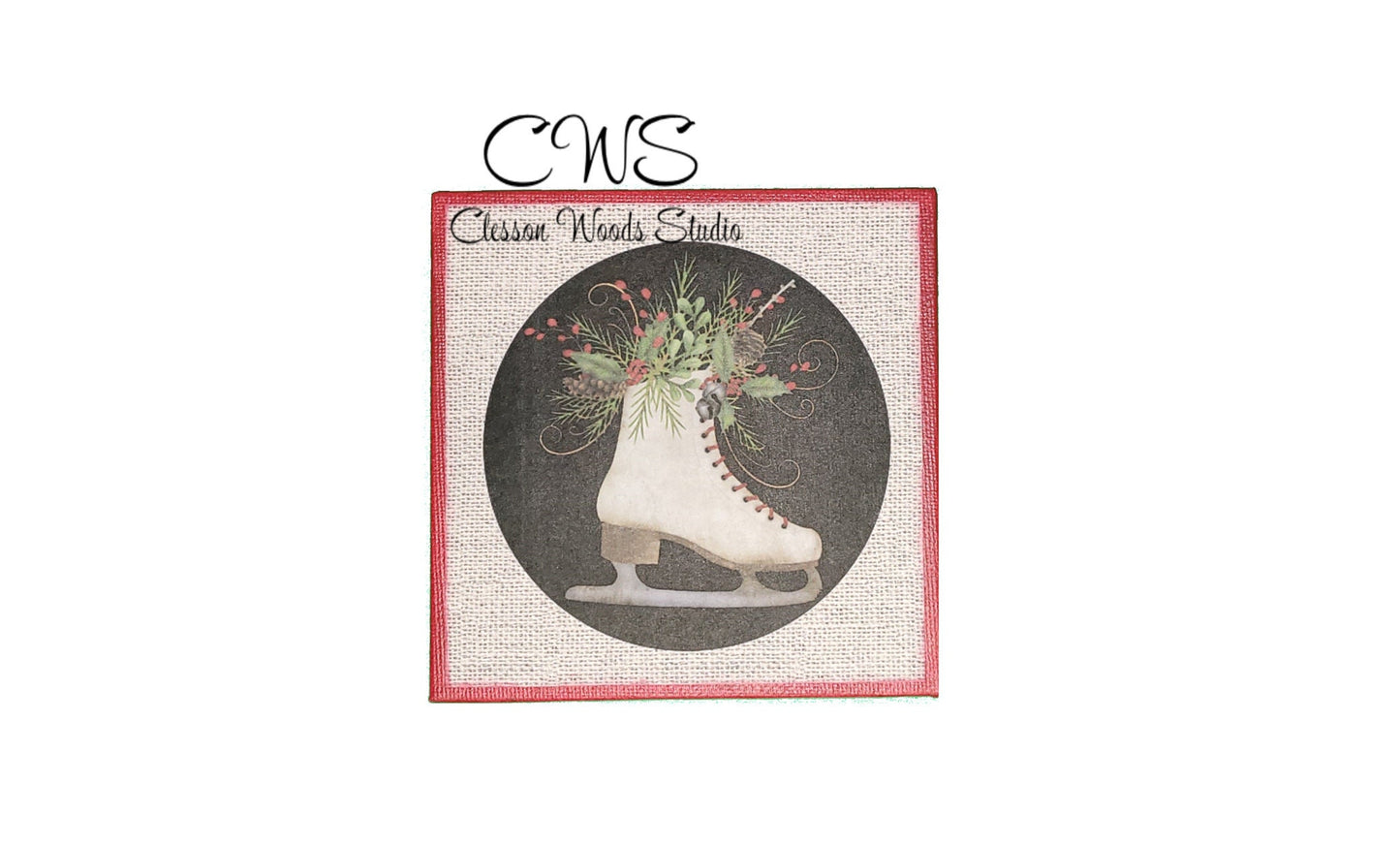 Christmas Rounds 3 Pc 5"x5" Canvas Set
