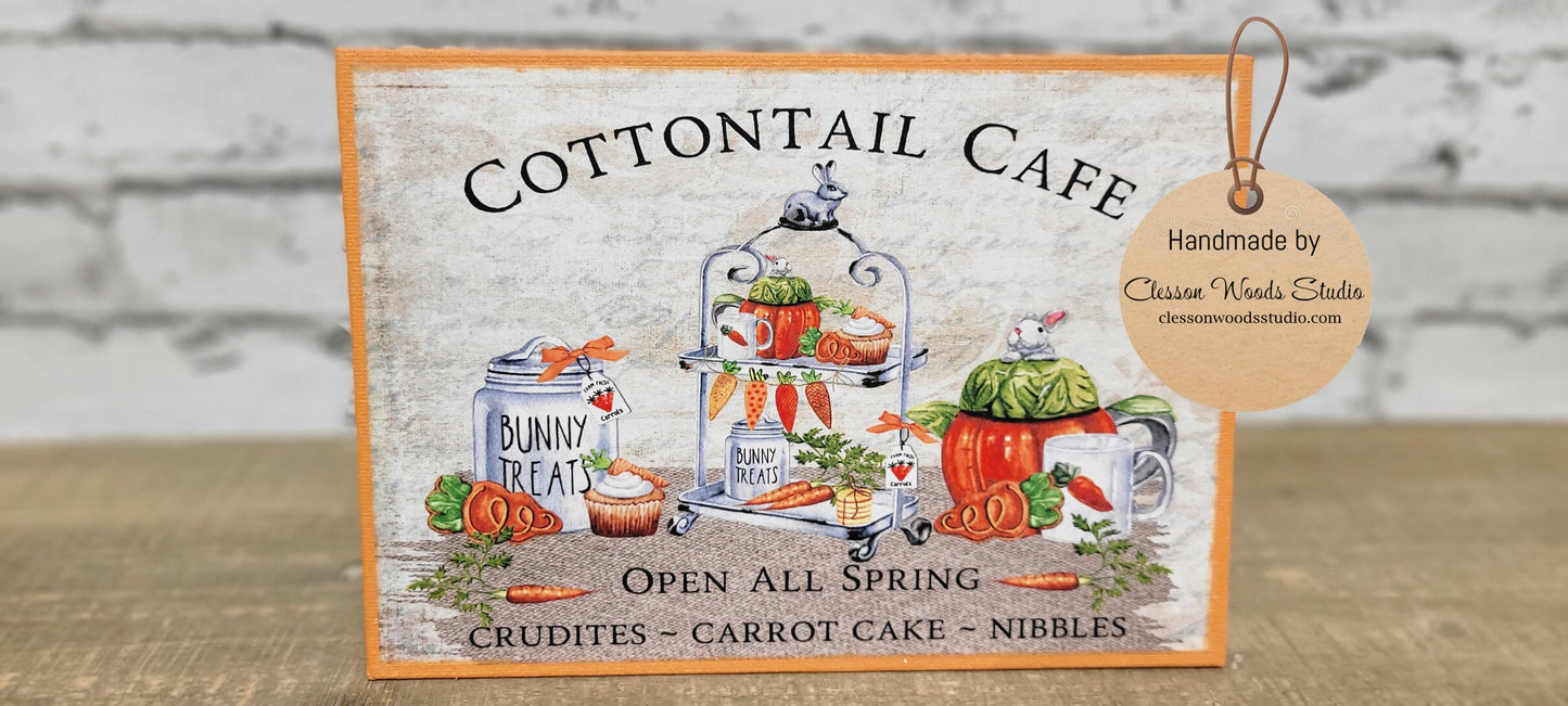 Cottontail Cafe Carrots 7" x 5" Interchangeable Canvas or Display Set