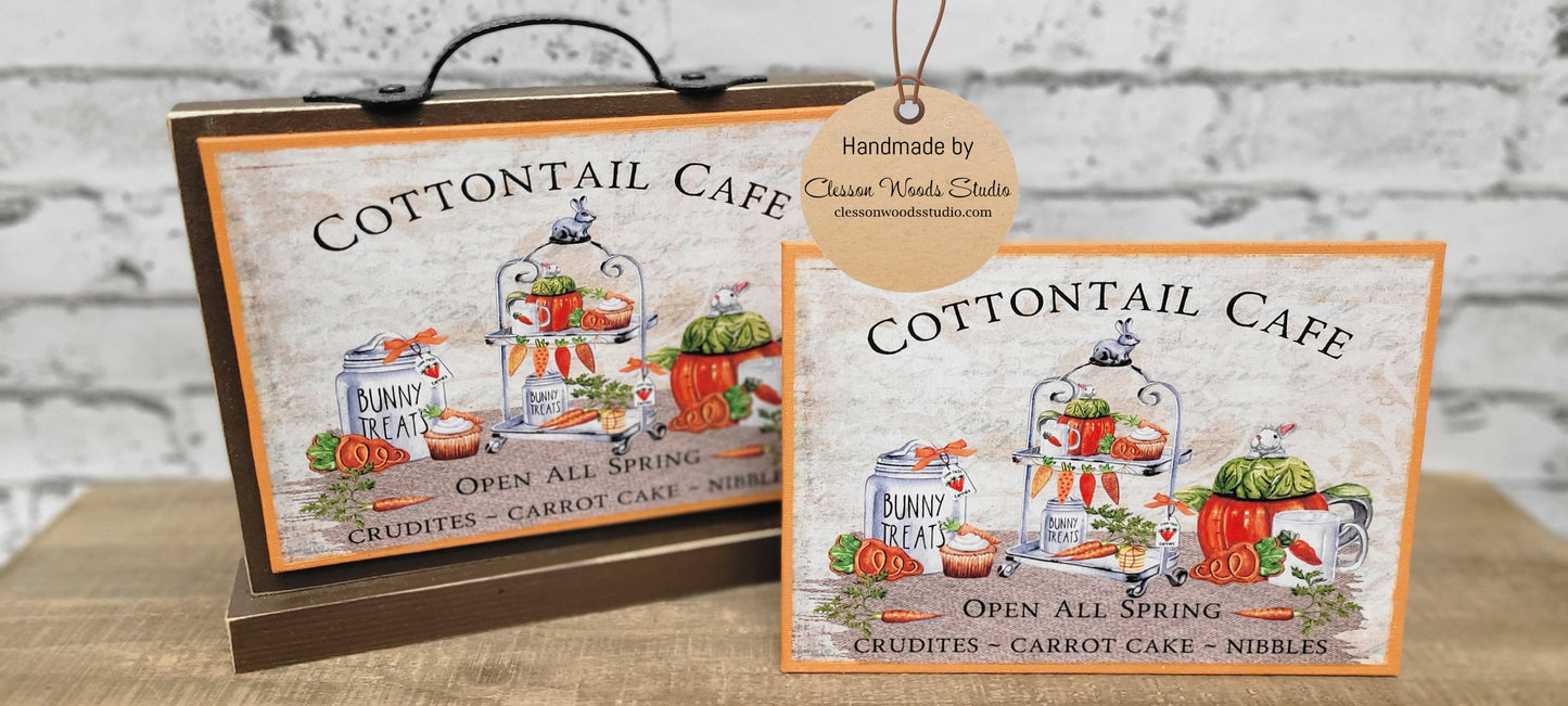 Cottontail Cafe Carrots 7" x 5" Interchangeable Canvas or Display Set