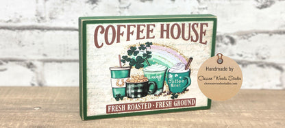 St. Patrick's Coffee House Wood Sign