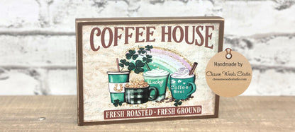 St. Patrick's Coffee House Wood Sign