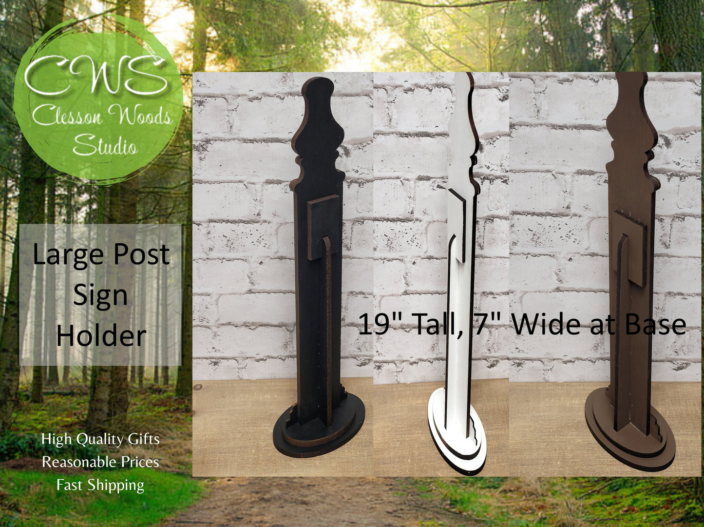 Small Post Sign Holder