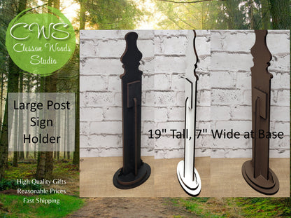 Large Post Sign Holder