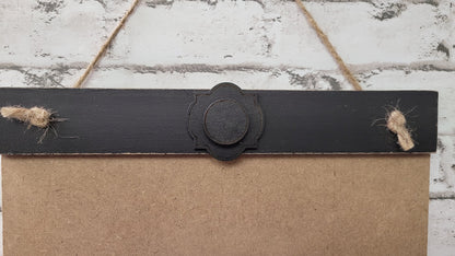 Round Sign & Banner Tan/Black Interchangeable Display