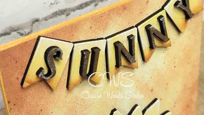 Sunny Sunflower Laser Cut Wood 5"x5" Insert