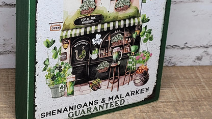 Irish Pub St. Patrick's Day Wood Sign